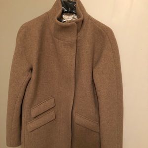 J Crew Camel Coat NWOT